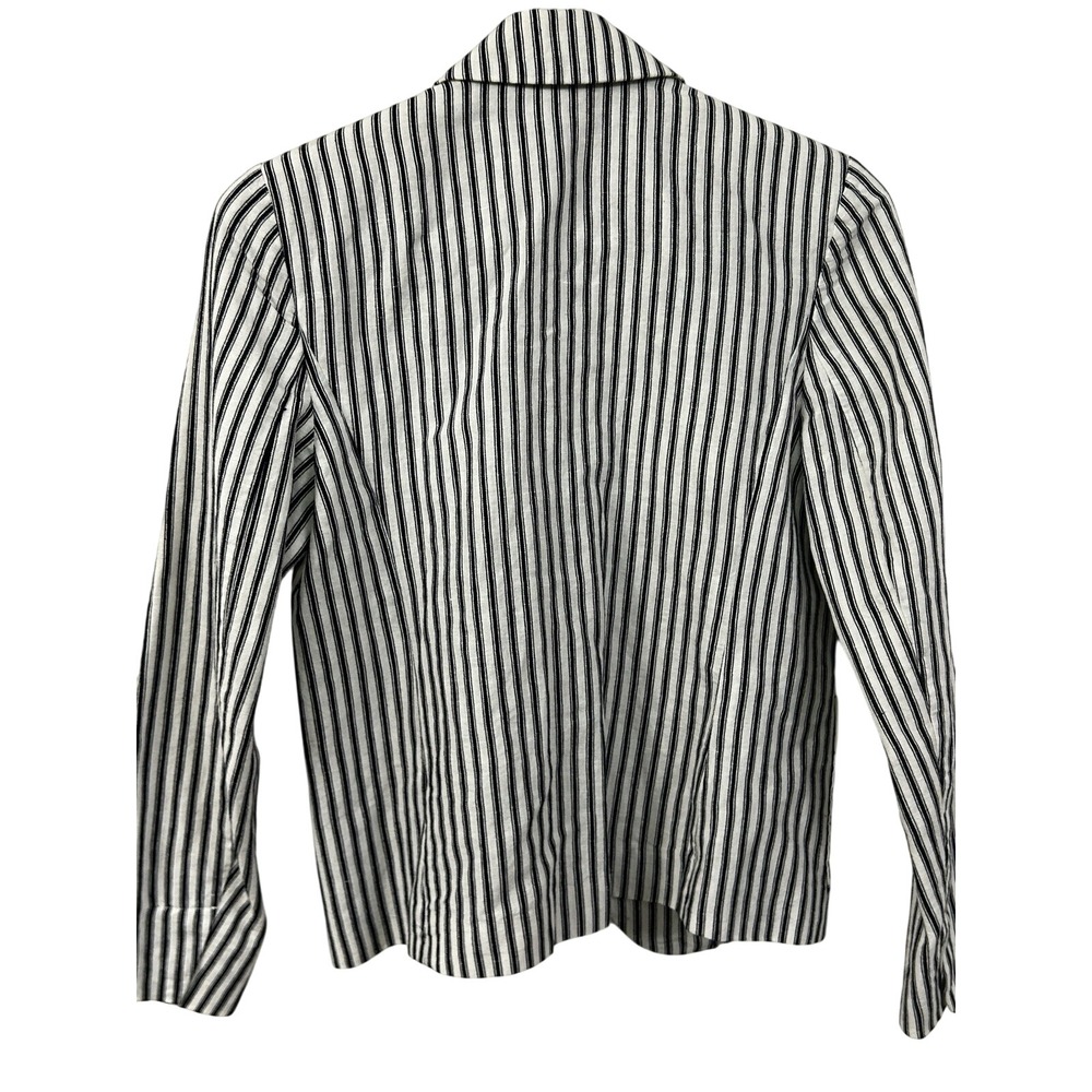 GAP Unstructured Navy Stripe Blazer Women's 2 Corpcore - Picture 2 of 7